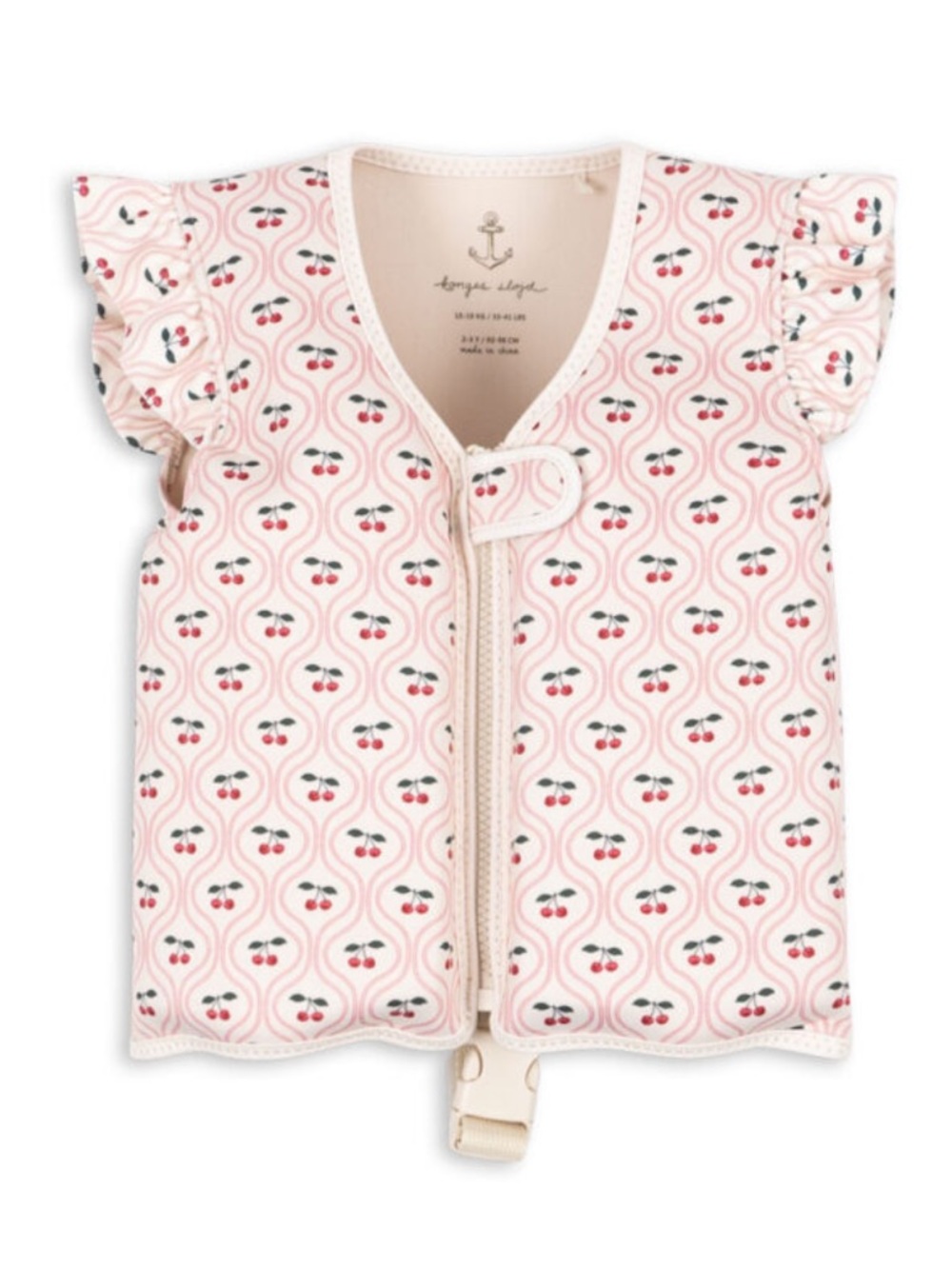 NWT Konges Slojd Pink Cherry Print swim vest